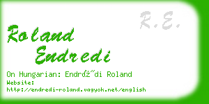 roland endredi business card